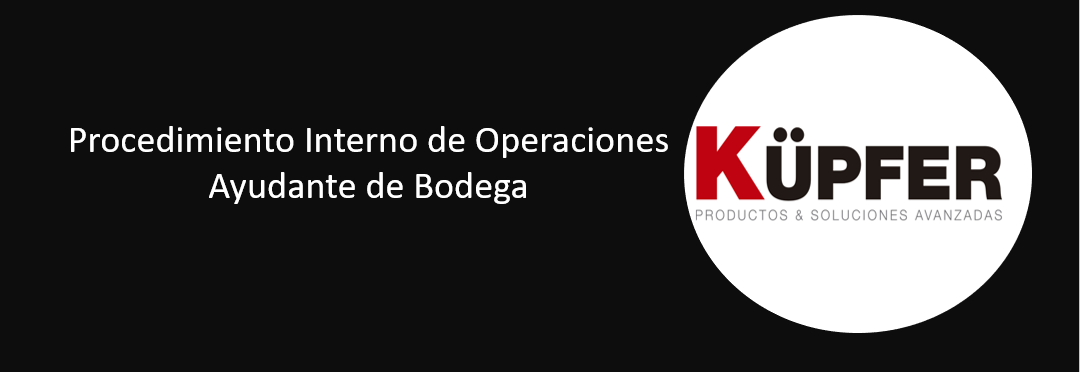  Procedimiento Interno de Operaciones_Ayudante de Bodega